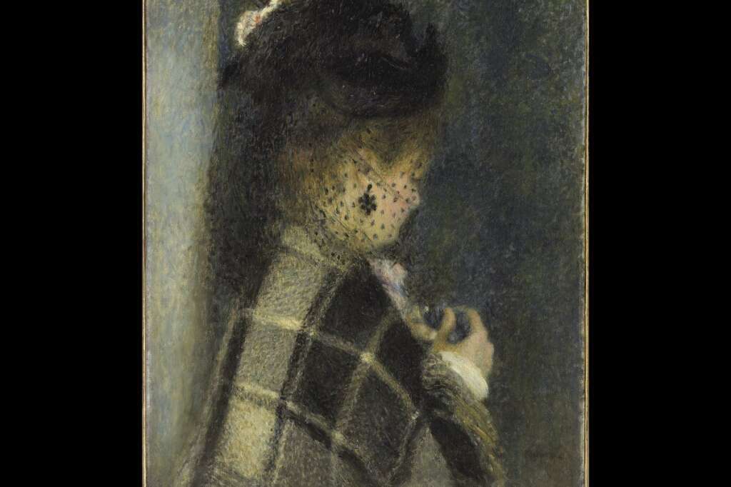 "Jeune femme à la voilette" - Pierre-Auguste Renoir (1870) - © Musée d'Orsay, dist. RMN / Patrice Schmidt