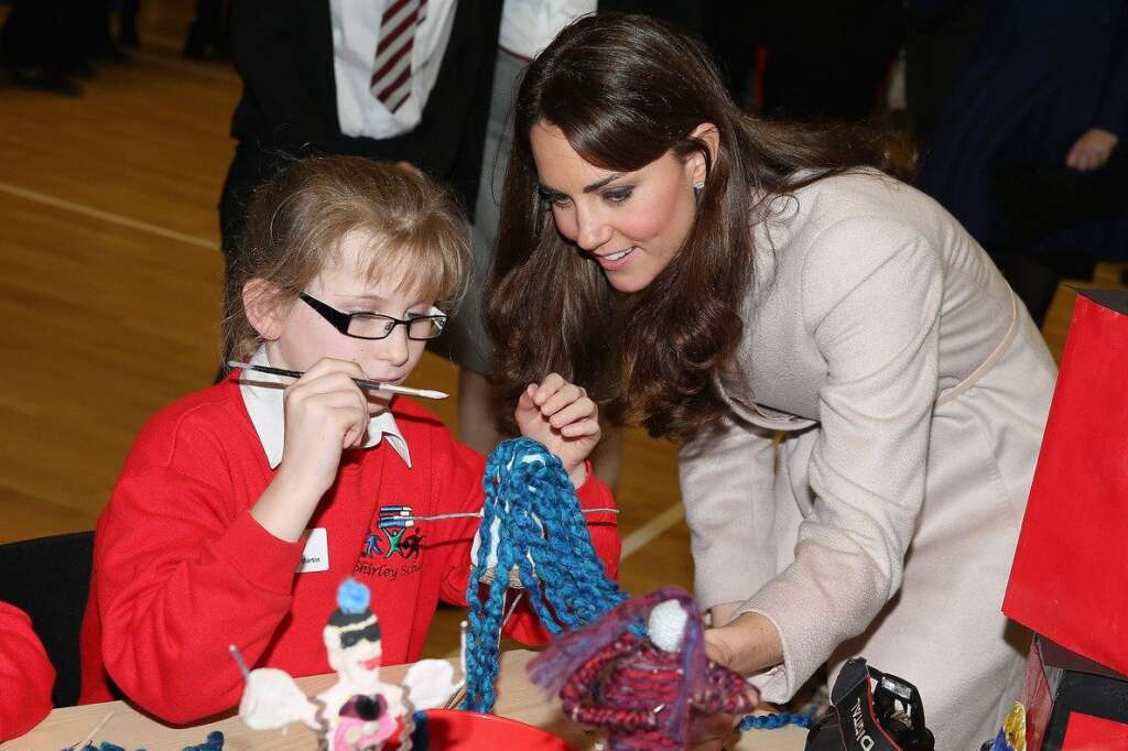 Royal visit to Cambridgeshire - The Duchess of Cambridge meets pupils as she visits Manor School during an official visit to Cambridge with the Duke of Cambridge.