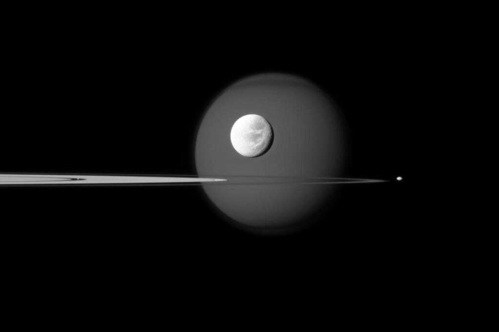 Les lunes de Saturne -