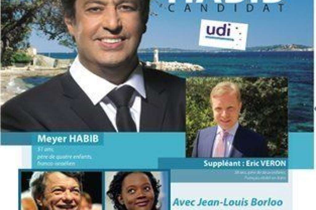 Juin 2013: duel UDI-UMP chez les français de l'étranger - Meyer Habib (UDI) l'emporte dans la 8e des Français de l'étranger (Europe du sud) avec 53,5%, contre 46,5% pour sa rivale UMP, Valérie Hoffenberg. Le PS, qui avait remporté la circonscription en juin 2012, est éliminé au premier tour.