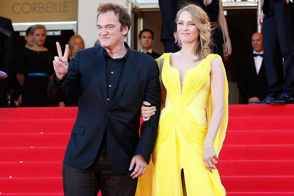 Quentin Tarantino et Uma Thurman -