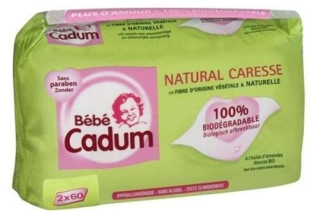 Deux lingettes sans risques - Parmi tous les produits testés, seuls deux ne contiennent aucune des substances recherchées. Il s'agit des lingettes "Natural Caresse" de Bébé Cadum et du lait de toilette "Natessance".