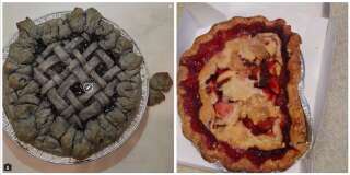 Disastrous pies from the Instagram account piesgoneawry.