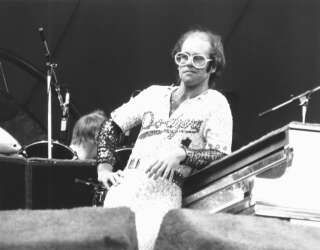 Elton John 1975 at Dodger Stadium      (Photo by Chris Walter/WireImage)