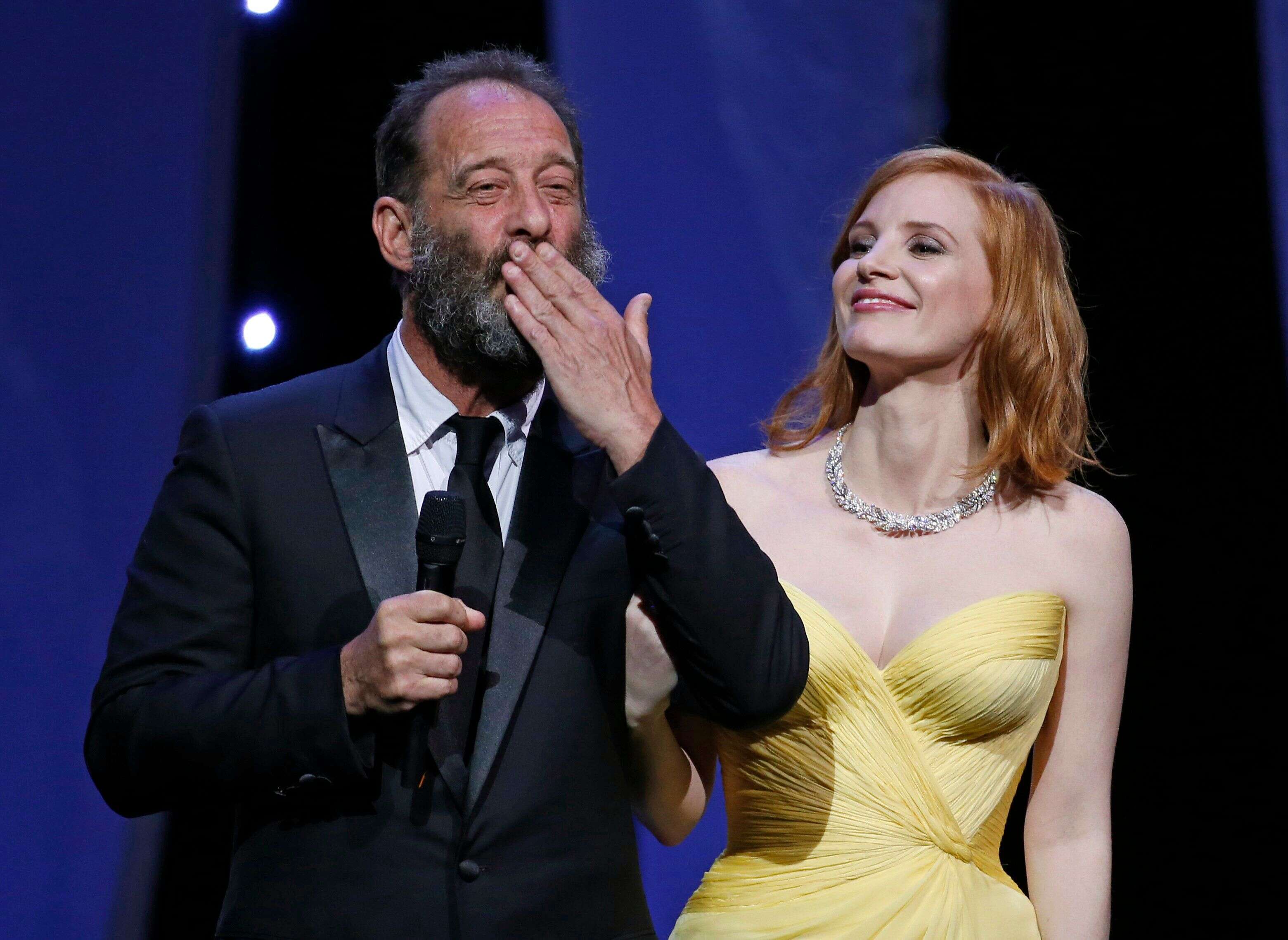 Vincent Lindon et Jessica Chastain ouvre le 69ème festival de Cannes.