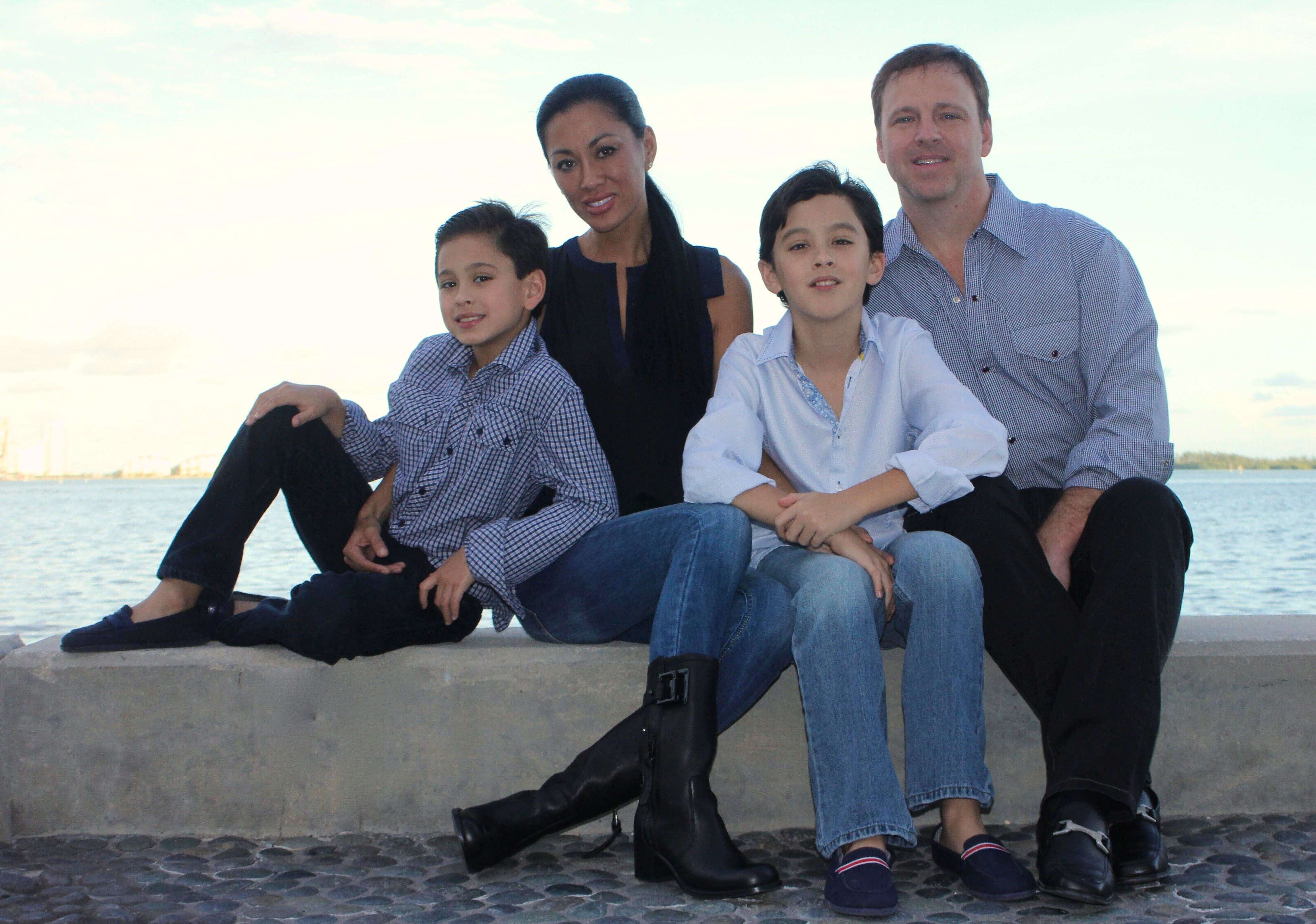 Anna, Phillip and their sons, Phillip Jr. and Aston.