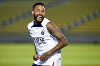 Le footballeur brésilien Neymar, ici le 22 juillet 2022, a indiqué vouloir rester au PSG.