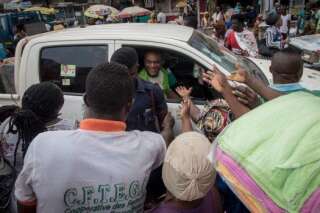 Ivor Kobina Greenstreet rencontre ses soutiens à Accra, le 30 novembre.