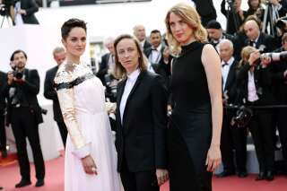 CANNES, FRANCE - MAY 25: Noemie Merlant, Celine Sciamma and  Adele Haenel attend the closing ceremony screening of 