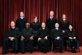 Les neuf juges de la Cour suprême, le 23 avril 2021.
