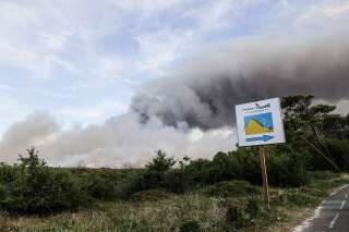 Incendie au camping des Flots Bleus en Gironde, le 13 juillet 20202