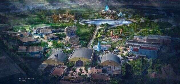 Les plans de l'extension de The Walt Disney Studios.