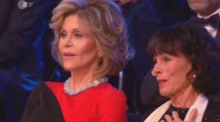 Jane Fonda lors de la cérémonie de remise de prix allemande.