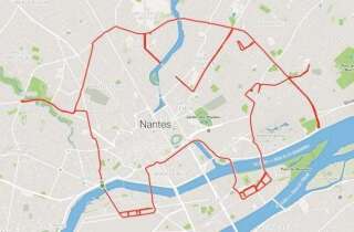Le passionné de vélo Samuel Berthe avait réalisé un éléphant en parcourant les rues de Nantes en novembre dernier.