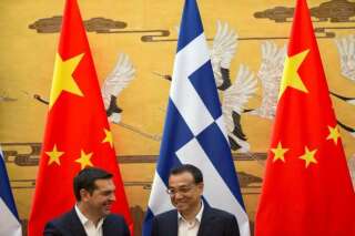 Le premier ministre chinois Li Keqiang et son homologue grec Alexis Tsipras à Péking en juillet 2016