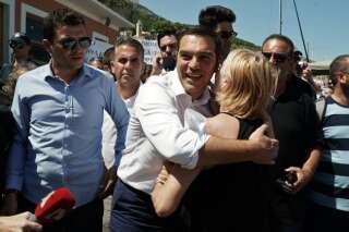 Le Premier ministre grec Alexis Tsipras le 21 août sur l'île d'Ithaque.