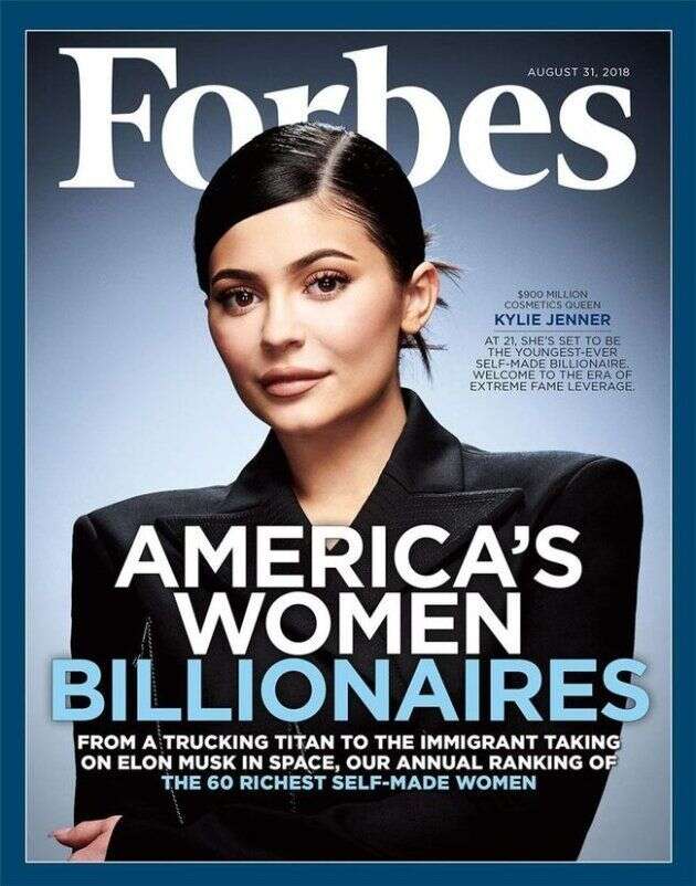 La une de Forbes en juillet 2018, consacré au parcours hors du commun de la jeune femme dans le monde de entrepreneuriat.