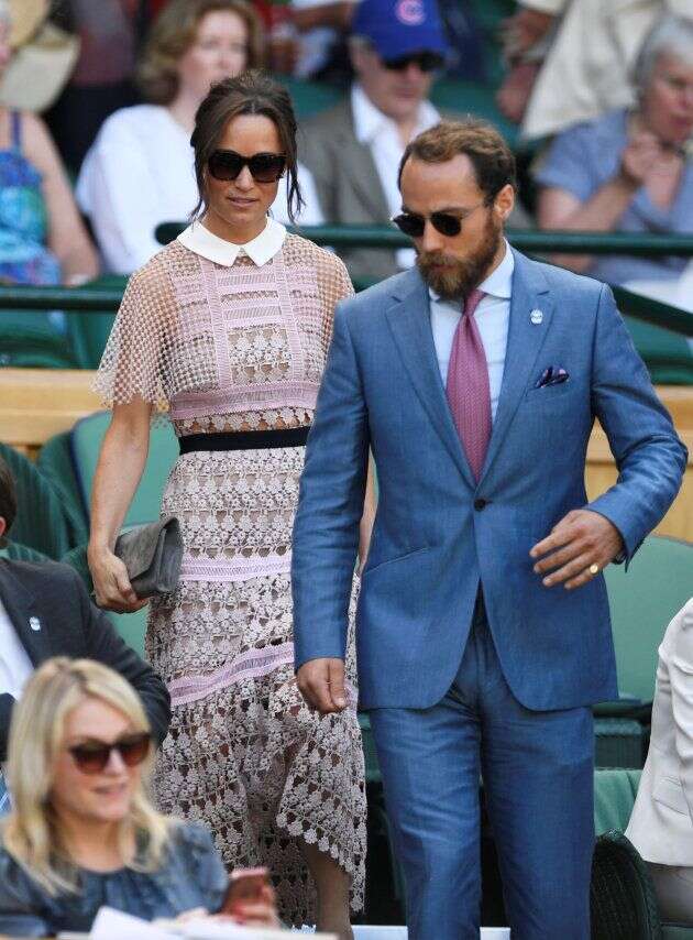 Pippa Middleton et son frère James à Wimbledon.
