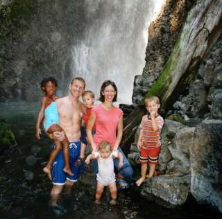 The Dennings on their first trip to Costa Rica in 2007