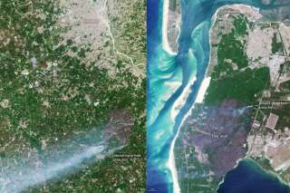 Incendies en Gironde: ces images satellites montrent l'ampleur des dégâts