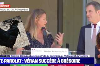 Sur Doudou le coq, les conseils d'Olivia Grégoire à Véran lors de sa passation de pouvoir