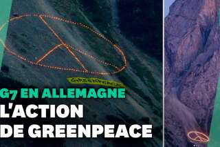 Greenpeace interpelle les dirigeants du G7 depuis les montagnes en Allemagne