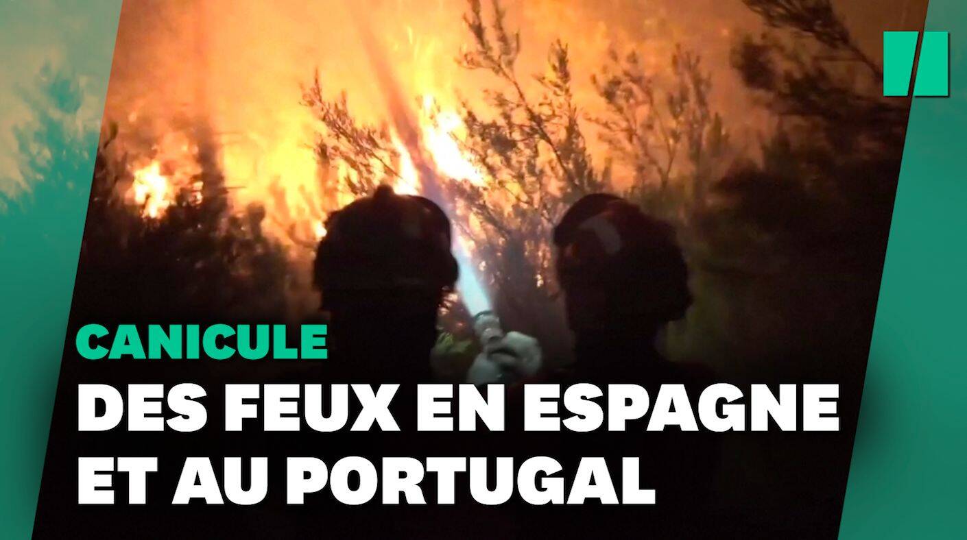 The fires and heat wave also hit Spain and Portugal