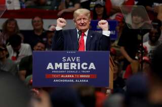 Climat, Covid, injures... Trump signe son retour lors d'un meeting en Alaska