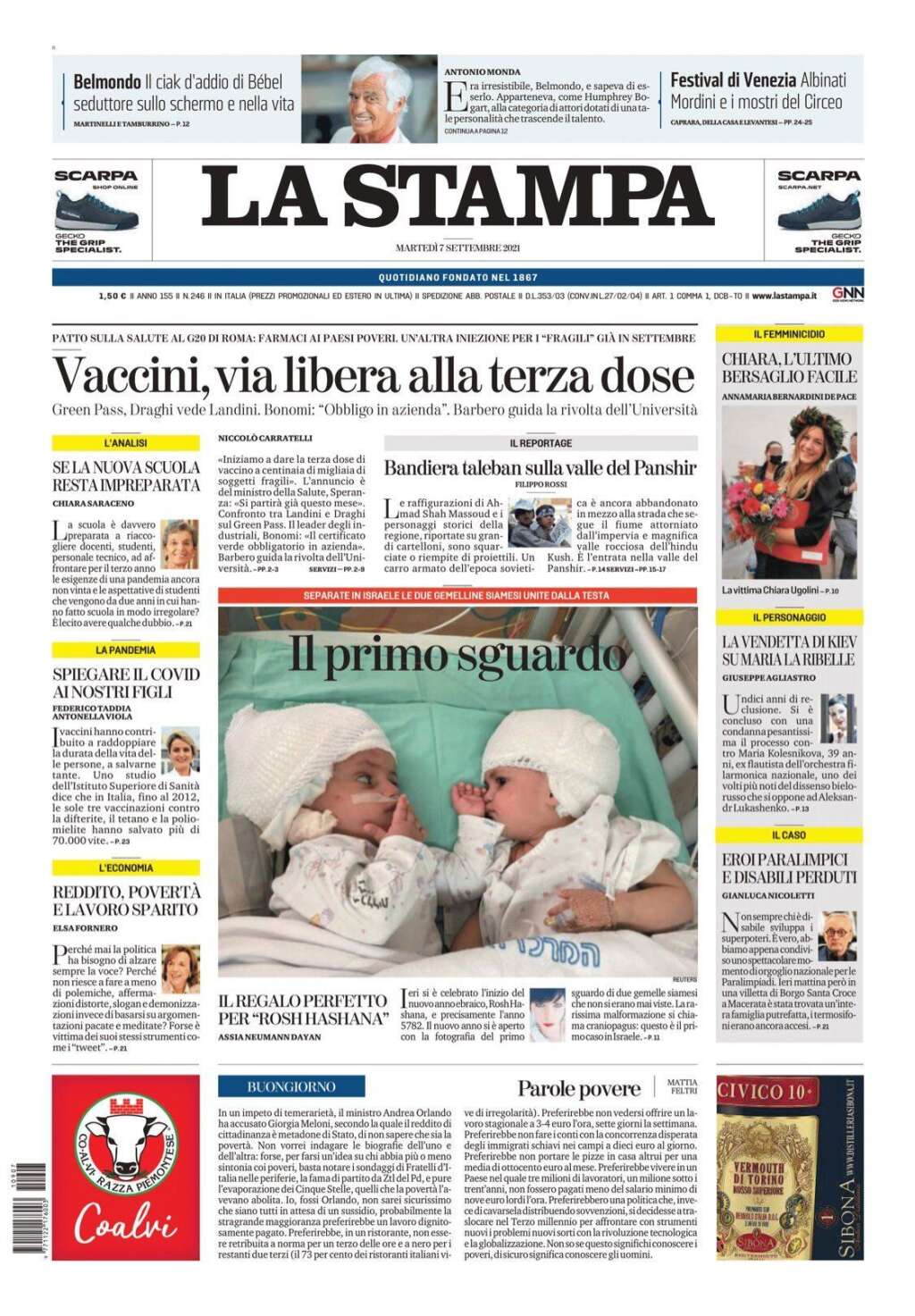 La Stampa - Cet autre quotidien italien évoque "Bebel", le "séducteur" de la Nouvelle vague.