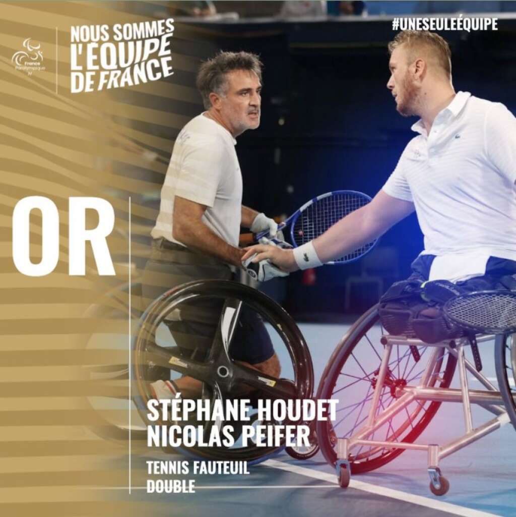 - Stéphane Houdet et Nicolas Peifer en or en tennis fauteuil