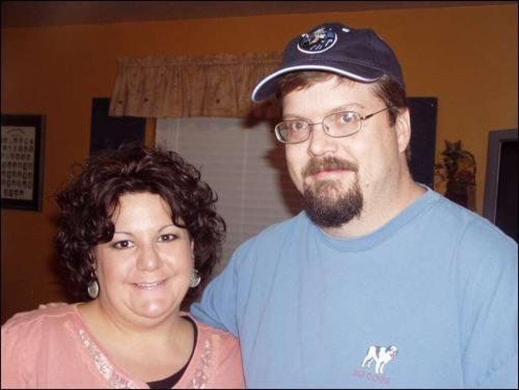 Lori And Ed BEFORE - <a href="http://www.huffingtonpost.com/2013/02/14/i-lost-weight-lori-ed-olson_n_2585619.html">Read Lori and Ed's story here.</a>