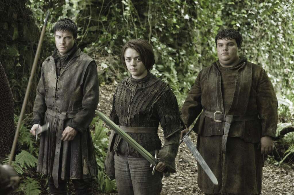 'Game Of Thrones' Season 3, Episode 2 - Joe Dempsie as Gendry, Maisie Williams as Arya Stark, Ben Hawkey as Hot Pie