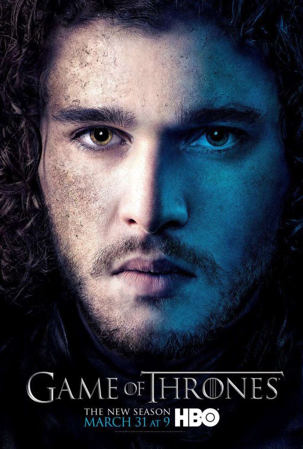'Game of Thrones' Character Posters - Kit Harington as Jon Stark.