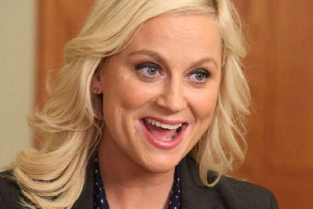 Leslie's all laughs - Amy Poehler as Leslie Knope.