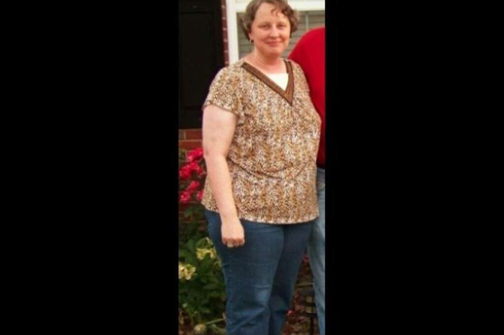 Cathy BEFORE - <a href="http://www.huffingtonpost.com/2012/09/04/i-lost-weight-cathy-storey_n_1854718.html" target="_hplink">Read Cathy's story here.</a>