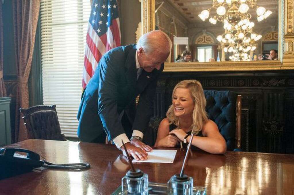 "Leslie vs. April" - Vice President Joe Biden and Amy Poehler