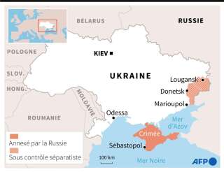 Carte Ukraine-Russie