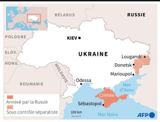 Carte Ukraine-Russie