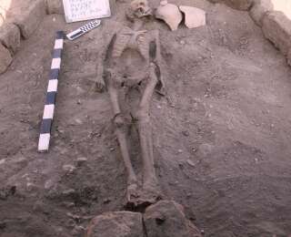 Un squelette humain découvert dans la ville ensevelie