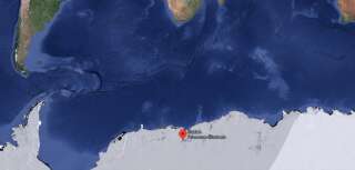 Capture d'écran Google Maps de la Station Polaire Princesse Elisabeth belge, en Antarctique.