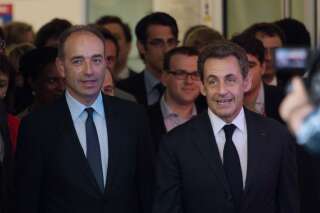 Jean-François Copé et Nicolas Sarkozy sortant d'une réunion au sujet du rejet des comptes de campagne en juillet 2013