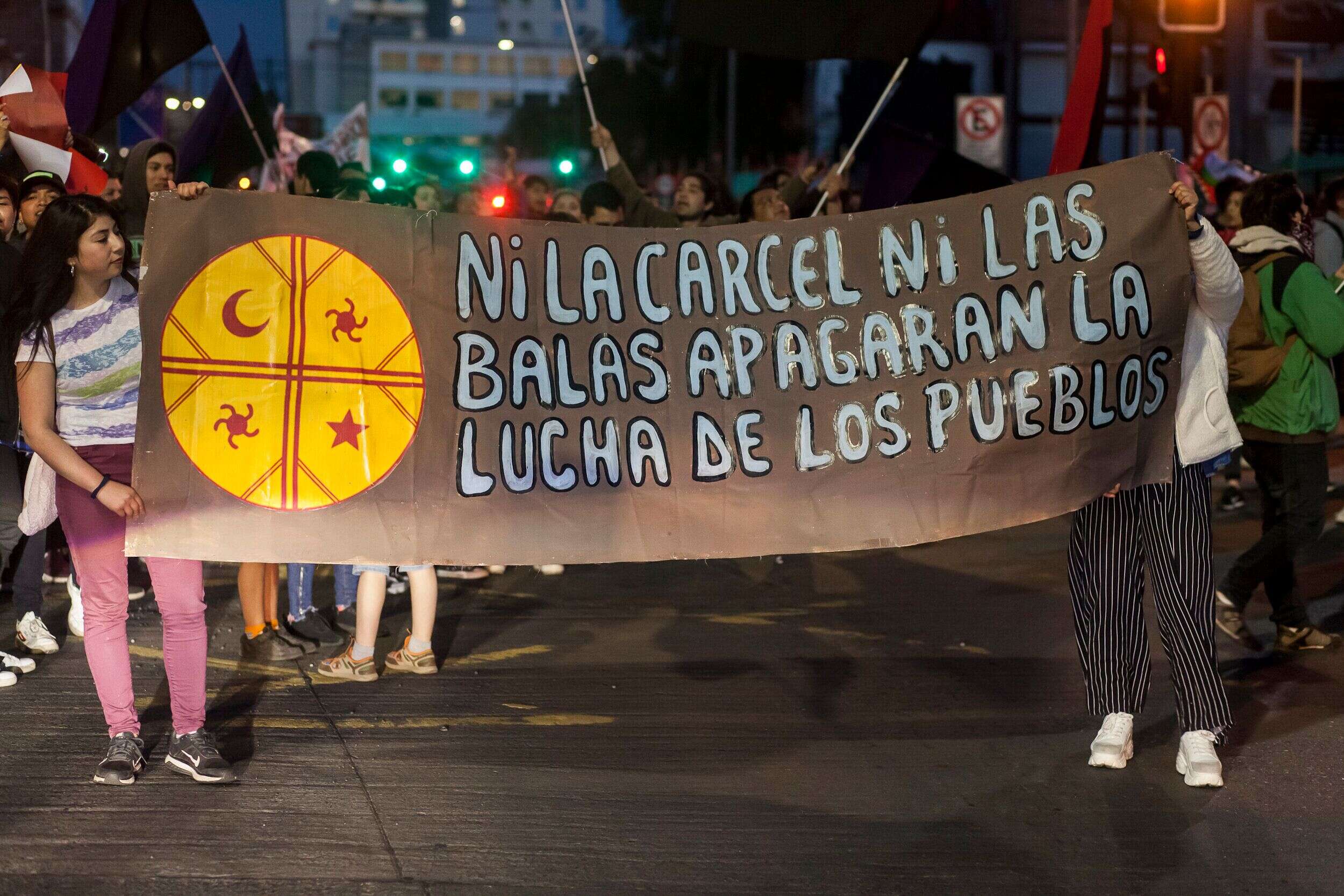 Des manifestants à Osorno au Chili le 19 octobre 2019.