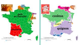 Le mot chocolatine est utilisé essentiellement dans le Sud-Ouest de la France, tandis que 
