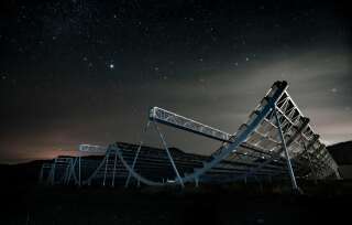 Le télescope CHIME qui a participé à la découvert du premier FRB au sein de notre galaxie