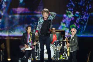 Mick Jagger à l'hippodrome de Longchamps avec les Rolling Stones le 23 juillet 2022.