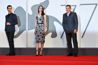 Pierre Niney, Stacy Martin et Benoît Magimel à la Mostra de Venise pour le films 