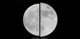 Comparaison entre une super Lune et une pleine Lune plus classique