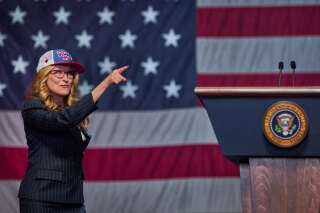 Meryl Streep dans le rôle de la présidente des Etats-Unis aux airs de Donald Trump