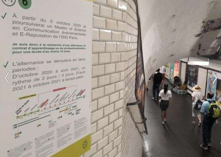 Le CV métro RATP de Cecilie Wamberg.