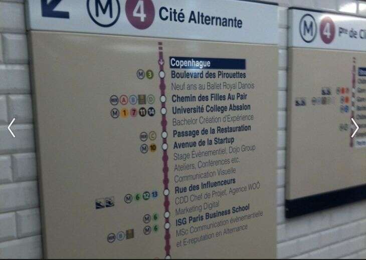 Le CV métro RATP de Cecilie Wamberg.